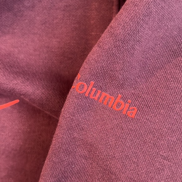 Columbia - Women’s L hoodie, burgundy with orange details. Good condition! - Picture 6 of 14